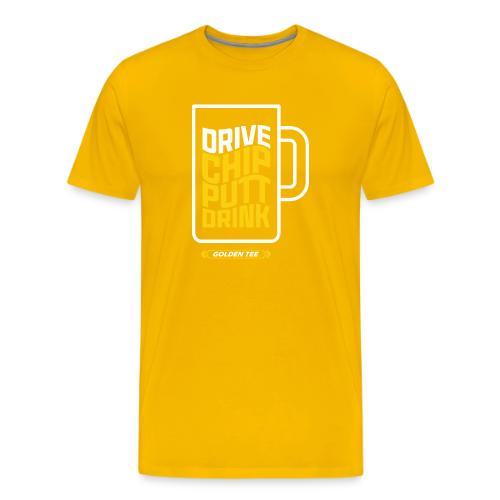 Drive, Chip, Putt Drink mug - Men's Premium T-Shirt