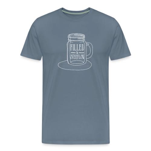 Filled to Overflow White - Men's Premium T-Shirt
