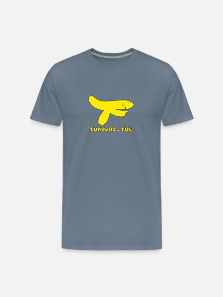Hand Banana - Men's Premium T-Shirt - steel blue