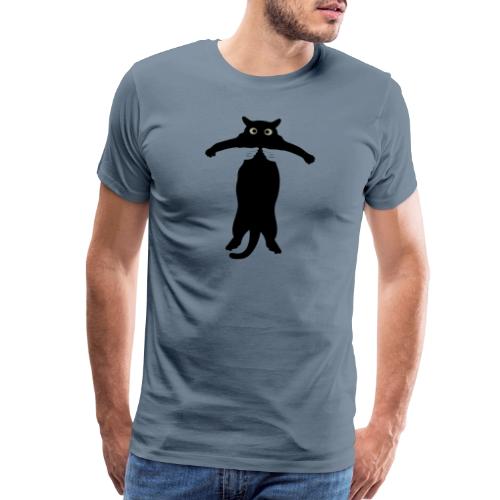 Funny Black Cat Lift - Men's Premium T-Shirt
