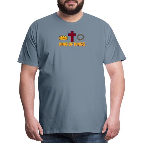 Christ the King – King of Kings Biblical Faith - Men's Premium T-Shirt