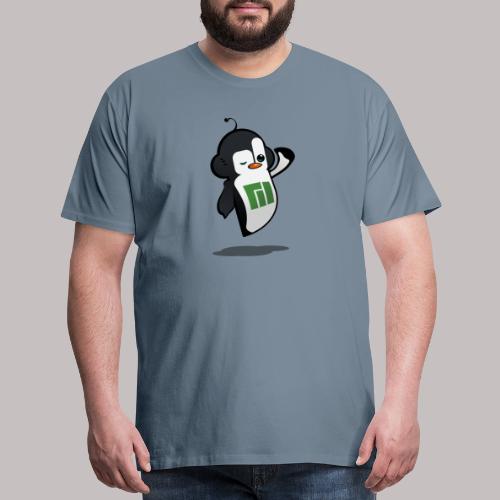 Manjaro Mascot wink hello left - Men's Premium T-Shirt