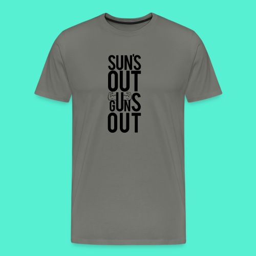 Suns Out Gym Motivation - Men's Premium T-Shirt