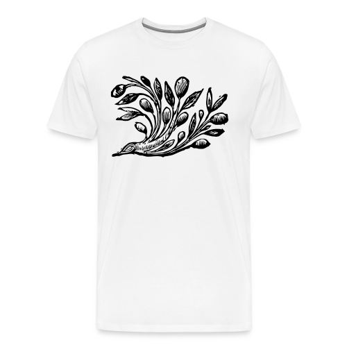 Decorative Bough - Branch Motif - Men's Premium T-Shirt