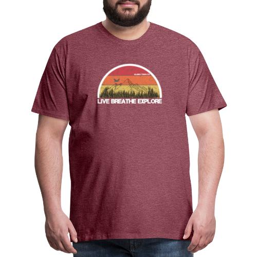 Explore Mountain Design - Men's Premium T-Shirt