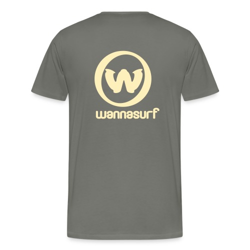 spreadshirtstickerwannasurffinal - Men's Premium T-Shirt
