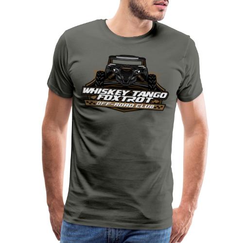 X3 Logo - Coyote Brown w/ Hashtag - Men's Premium T-Shirt