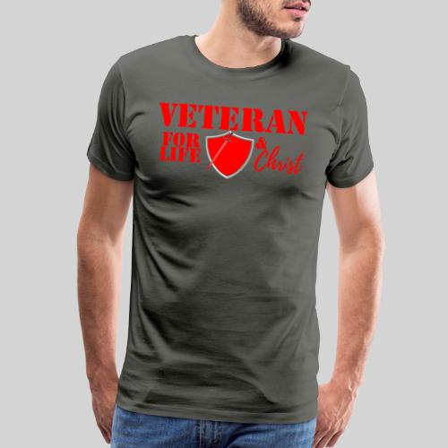 FF VETERANS FORLIFECHRIST 2022 red edit 7 - Men's Premium T-Shirt
