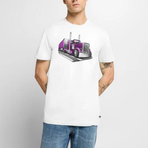 Tracktor Trailer Semi Truck Big Rig - Men's Premium T-Shirt