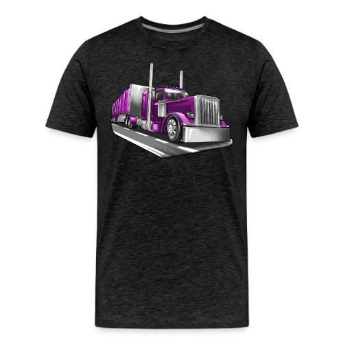 Tracktor Trailer Semi Truck Big Rig - Men's Premium T-Shirt