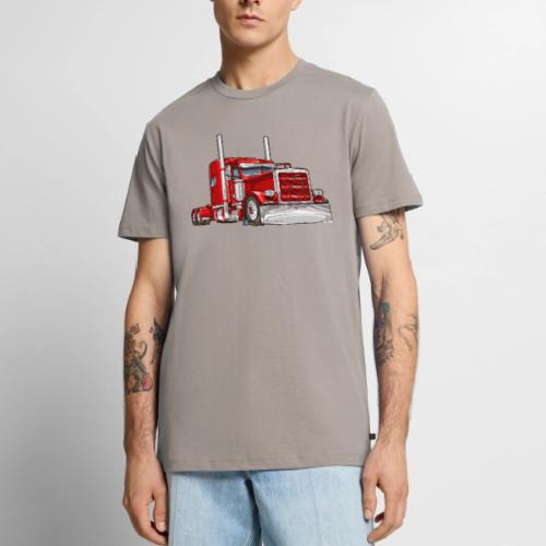 Classic Truck Big Rig 18 Wheeler - Men's Premium T-Shirt