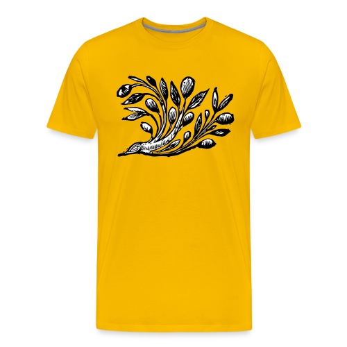 Decorative Bough - Branch Motif - Men's Premium T-Shirt