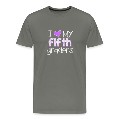 love my 5th graders png - Men's Premium T-Shirt