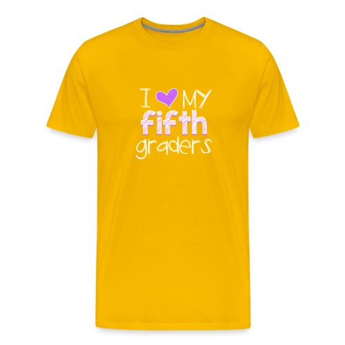 love my 5th graders png - Men's Premium T-Shirt