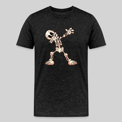 Dabbing Cartoon Skeleton - Men's Premium T-Shirt