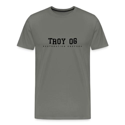 Restoration Obscura Troy OG Distressed - Men's Premium T-Shirt