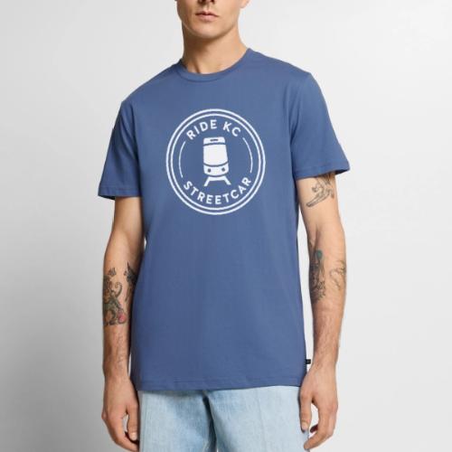 KC Streetcar Stamp White - Men's Premium T-Shirt