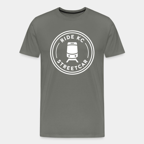 KC Streetcar Stamp White - Men's Premium T-Shirt