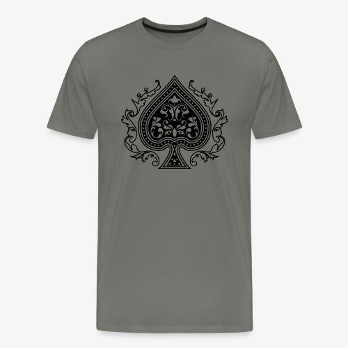 Ace Spade 02 Black - Men's Premium T-Shirt