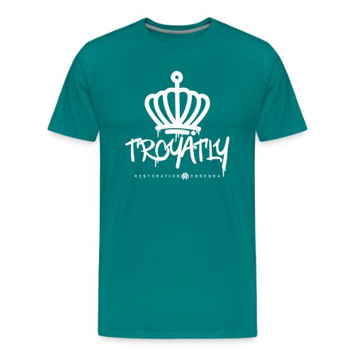 RO Troyalty Tag White - Men's Premium T-Shirt