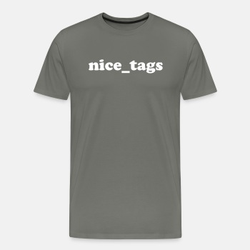 nice_tags - Premium T-shirt for men
