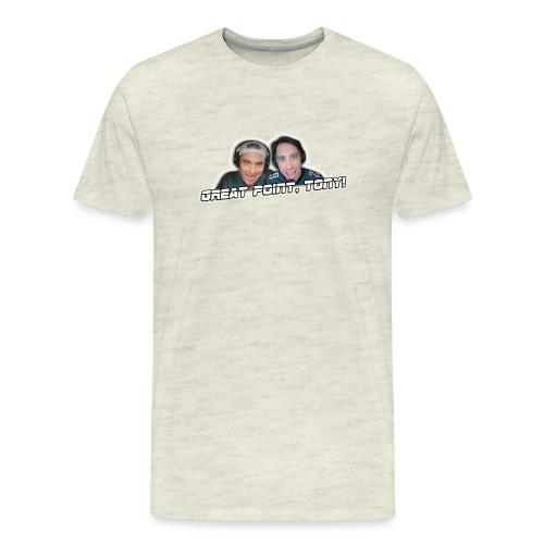 GREAT POINT, TONY! (with glow) - Men's Premium T-Shirt