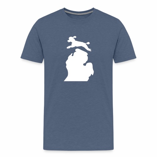 Bark Michigan poodle - Men's Premium T-Shirt
