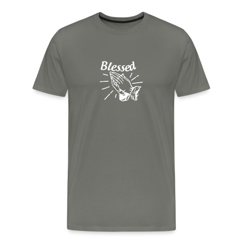 Blessed - Alt. Design (White Letters) - Men's Premium T-Shirt