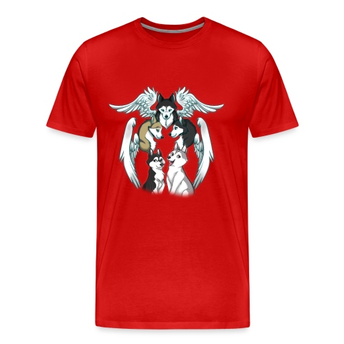 Siberian Husky Angels - Men's Premium T-Shirt
