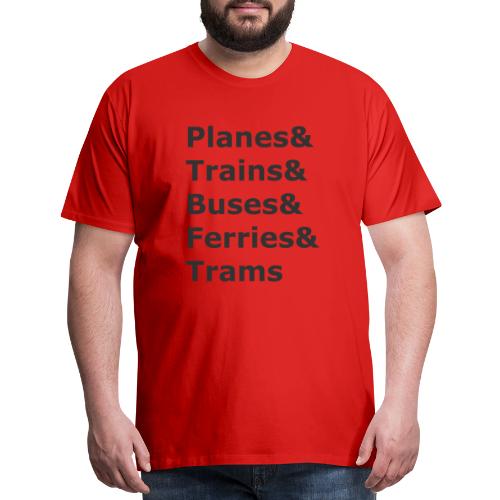 & Transportation - Dark Lettering - Men's Premium T-Shirt