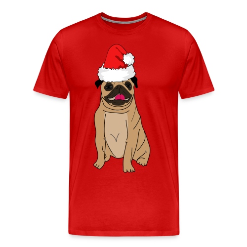 Christmas Pug - Men's Premium T-Shirt