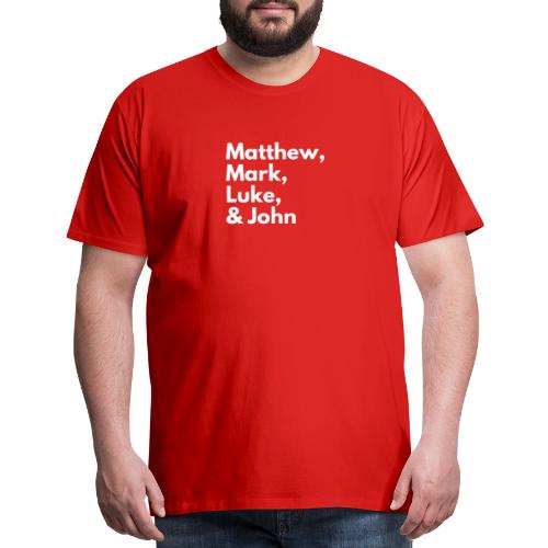 Gospel Squad: Matthew, Mark, Luke & John - Men's Premium T-Shirt