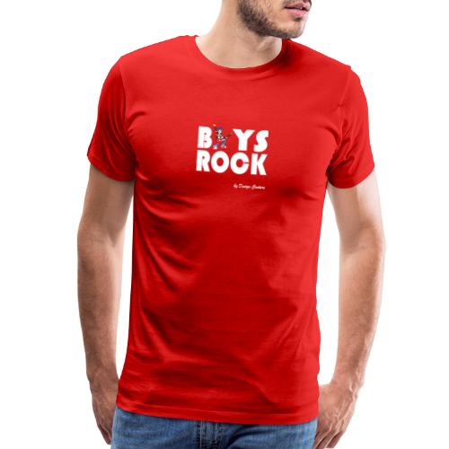 BOYS ROCK WHITE - Men's Premium T-Shirt
