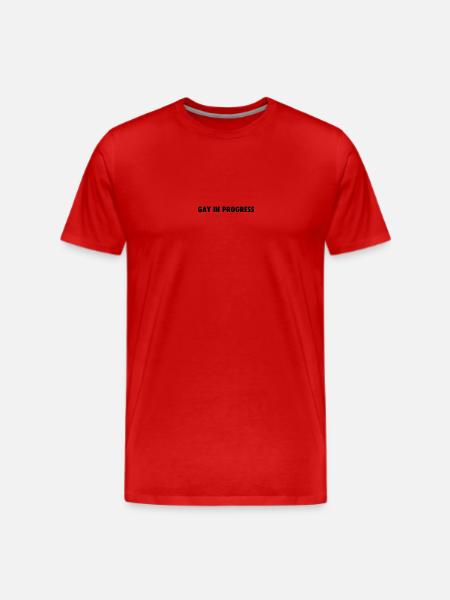 gay in progress - Men's Premium T-Shirt - red