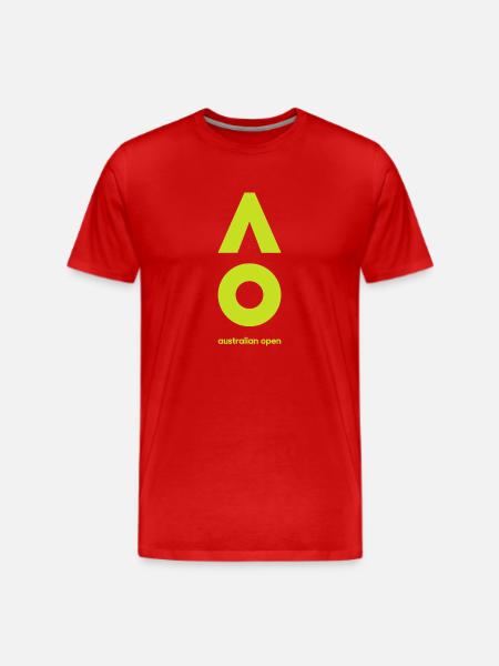 Australian Open Logo - Men's Premium T-Shirt - red
