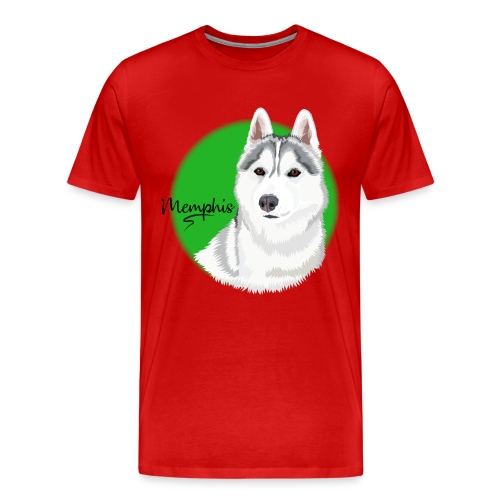 Memphis the Husky from Gone to the Snow Dogs - Men's Premium T-Shirt