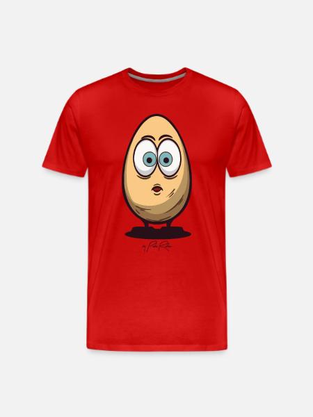 Surprised Egg - Men's Premium T-Shirt - red