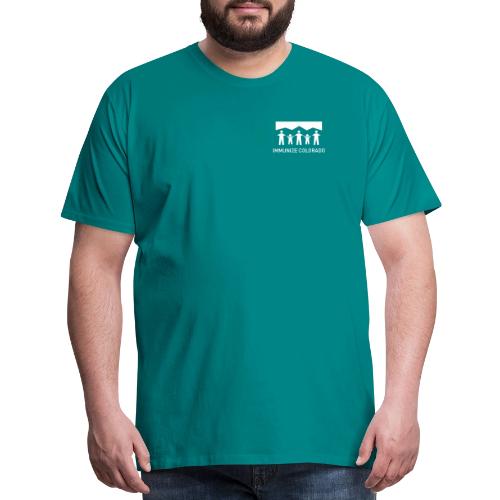 ImmunizeColorado vertical white - Men's Premium T-Shirt