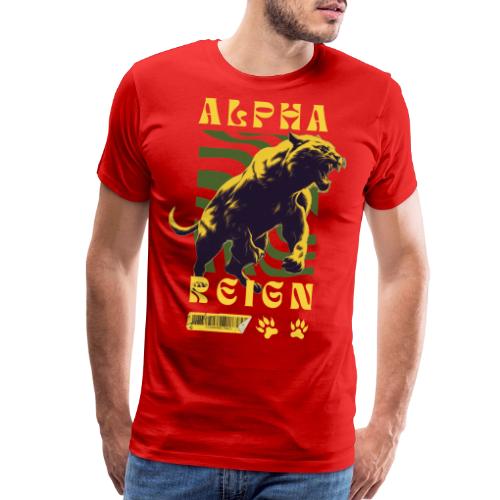 Unleash The Inner Alpha: Fierce Animal Print - Men's Premium T-Shirt