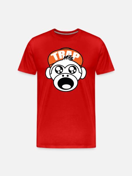 Trap Monkey - Men's Premium T-Shirt - red