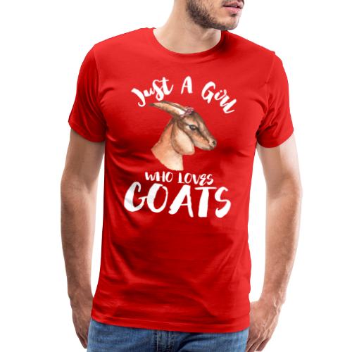 Just A Girl Who Loves Goats Tshirt - Men's Premium T-Shirt