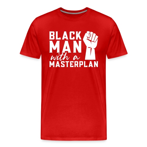 Afrinubi - Black Man With A Masterplan - Men's Premium T-Shirt