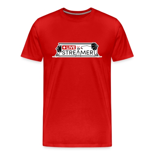Live Streamer (Oulined) - Men's Premium T-Shirt