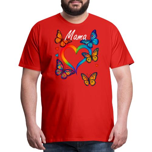 Mama Heart Personalized Kids’ Names gift - Men's Premium T-Shirt