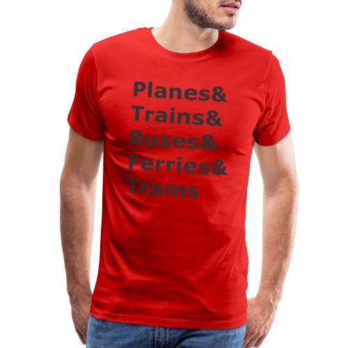 & Transportation - Dark Lettering - Men's Premium T-Shirt