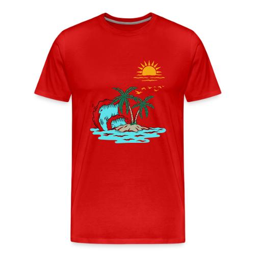 Retro Sunset Graphics - Men's Premium T-Shirt