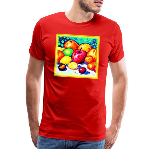 Juicy Delights Fruits Painting. Buy Now - Men's Premium T-Shirt
