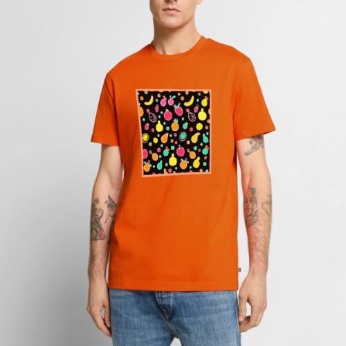 Vivid Neon Fruitful Pattern - Men's Premium T-Shirt
