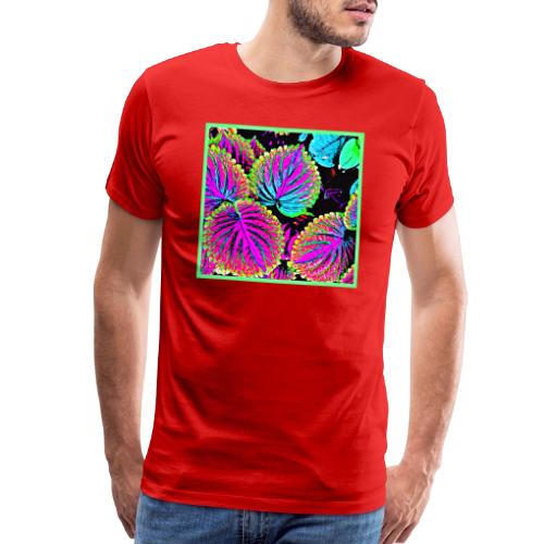 Colorful Leaves Pattern - Men's Premium T-Shirt
