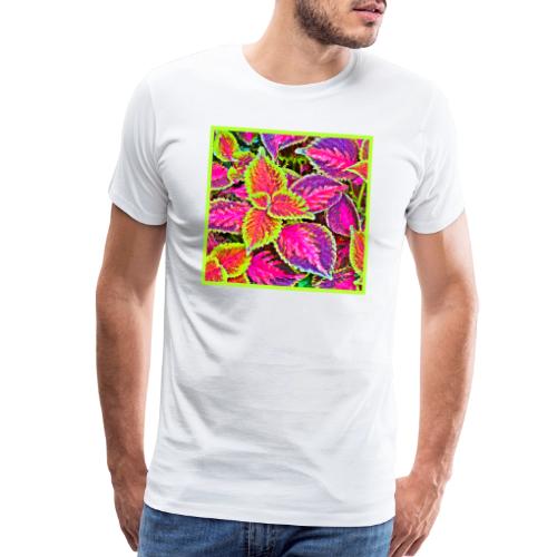 Vivid ChromaLeaf Harmony Pattern - Men's Premium T-Shirt